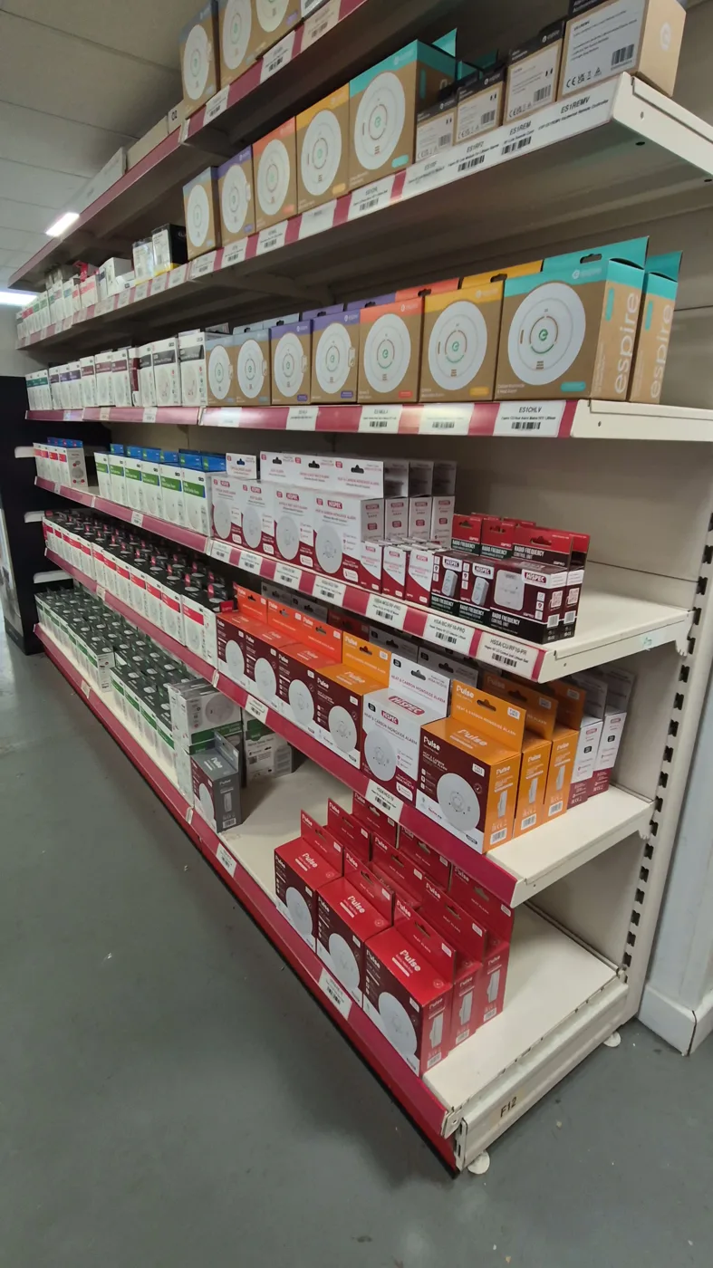 Detection & alarm displays at County Electrical Supplies, Penzance