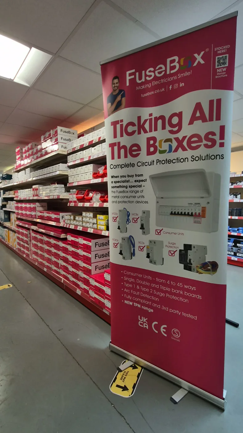 Circuit protection at County Electrical Supplies, Penzance